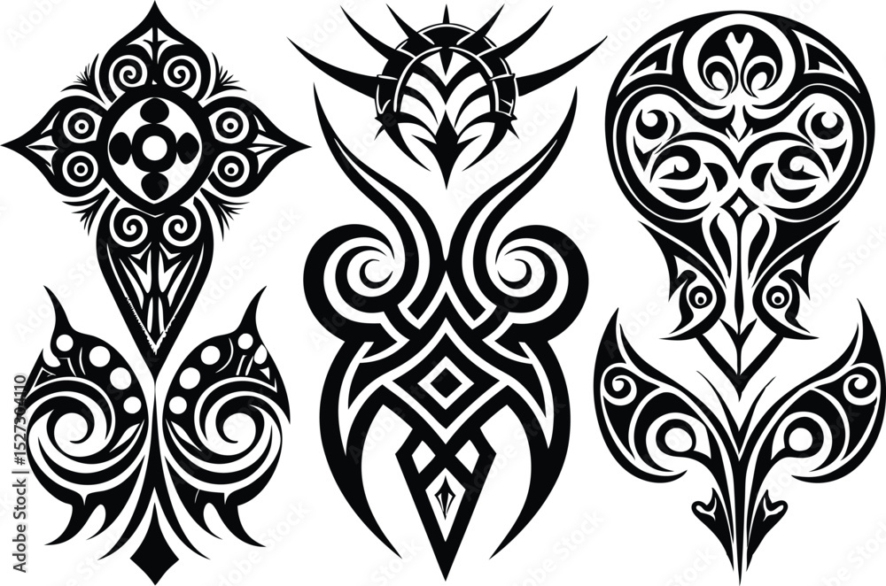 Tribal Tattoo Designs Set Tribal Tattoo Designs Set