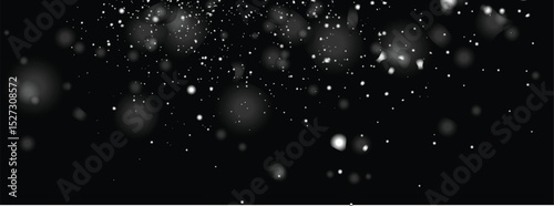 Real snowflakes isolated background design