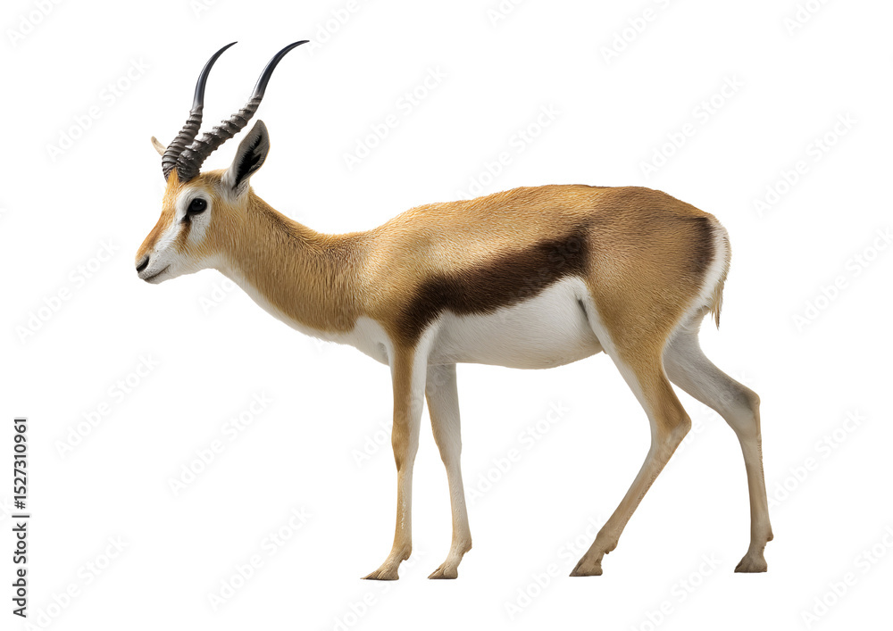 Fototapeta premium Antelope isolate transparent png illustration