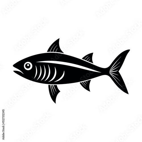 bonito fish vector silhouette