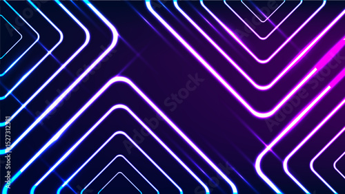 Realistic bright neon lights background design