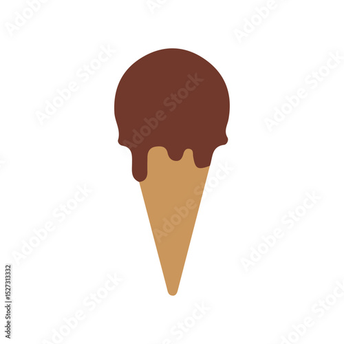 ice cream isolated on white