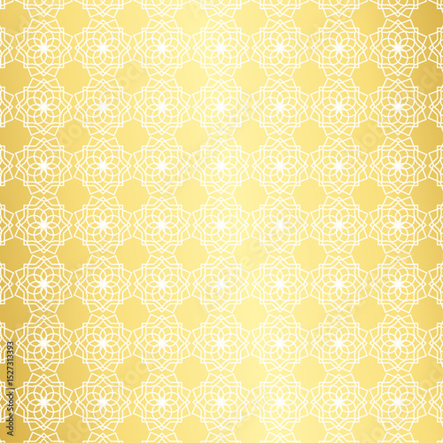 Seamless geometric pattern in authentic arabian style