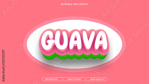 Guava text effect editable fresh text style