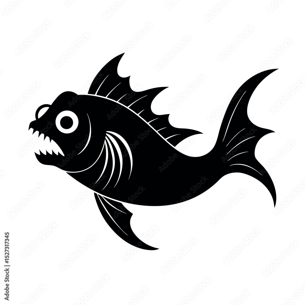 Fototapeta premium goatfish vector silhouette
