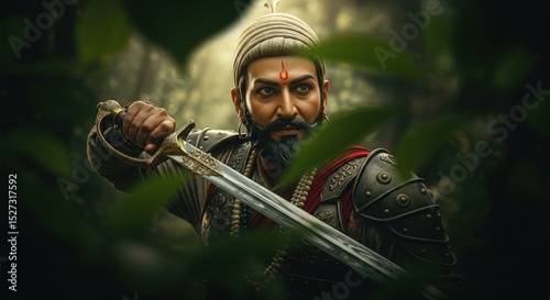 Shivaji maharaj warrior hindu leader sword armor india history maratha empire