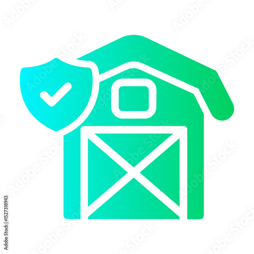 farmhouse insurance Gradient icon