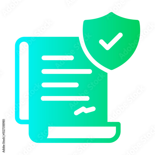 insurance policy Gradient icon