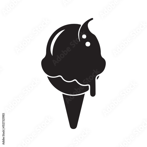ice cream on a white background
