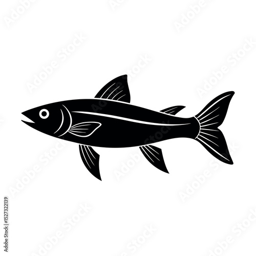 needlefish vector silhouette