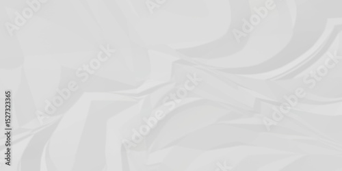 White abstract crumple obsolete billboard rumple. wrinkle ripped creased white crumple aged closeup craft document grunge recycling paper background.	
