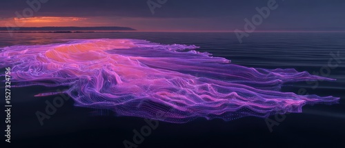Abstract ethereal seascape