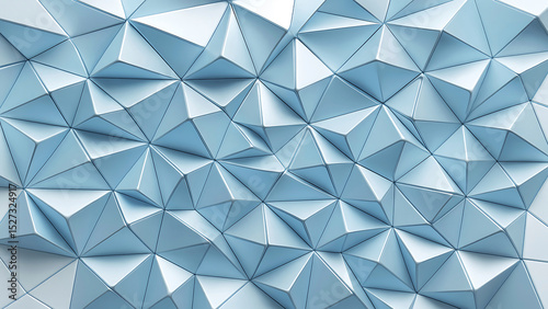 Stunning Light Blue Geometric Wallpaper Abstract Triangular Pattern for Desktop & Mobile