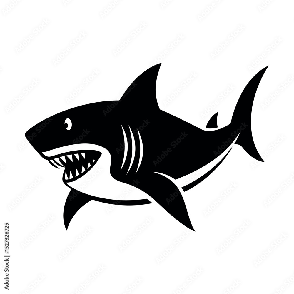 Fototapeta premium skate fish vector silhouette