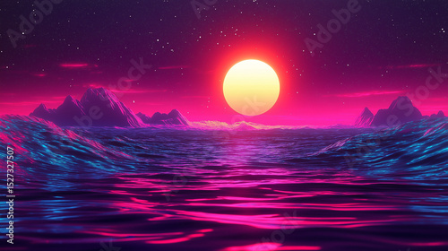 Neon Sea natural  Background 2025