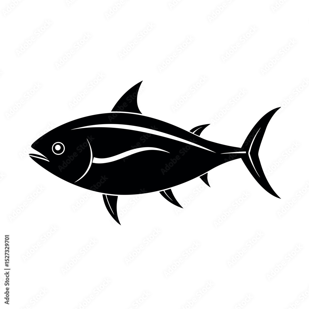 Obraz premium walleye vector silhouette