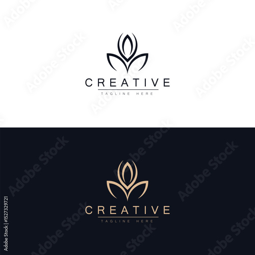 flowers design vector for spa, boutique, beauty salon, cosmetician, shop, yoga class, hotel and resort