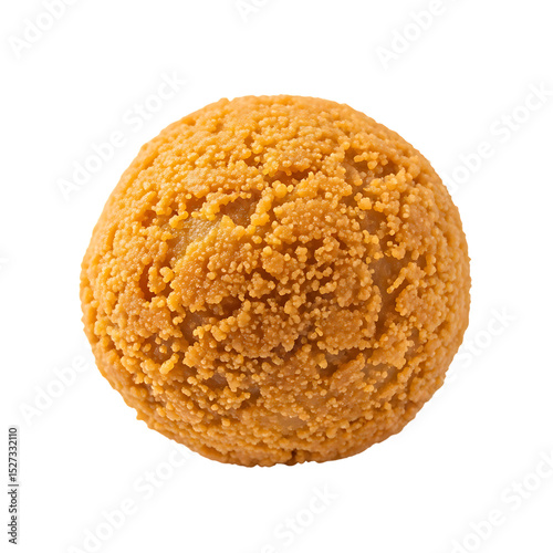 Isolated cream puff choux pastry dessert golden brown delicious sweet treat bakery confectionery baked goods closeup on transparent background
