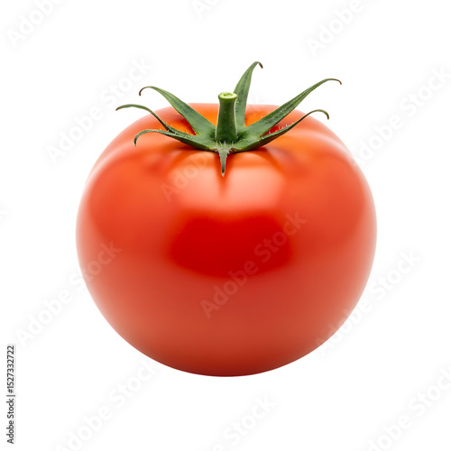 Fresh red tomato isolated on black background healthy eating vegetable ingredient cooking food photography on transparent background