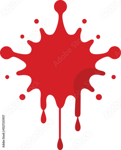 red paint splash