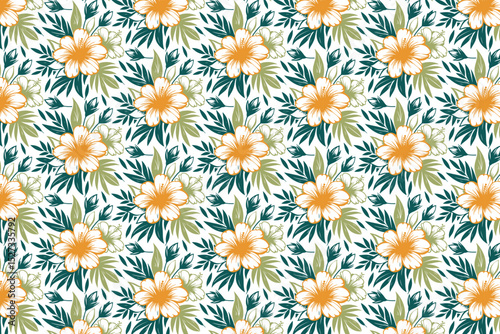 line floral hand drawn simplicity.repeat fabric flower sketch seamless.kitchen wear fashion wrapping paper.modern pillow cover design minimalism.nature texture stylish print

