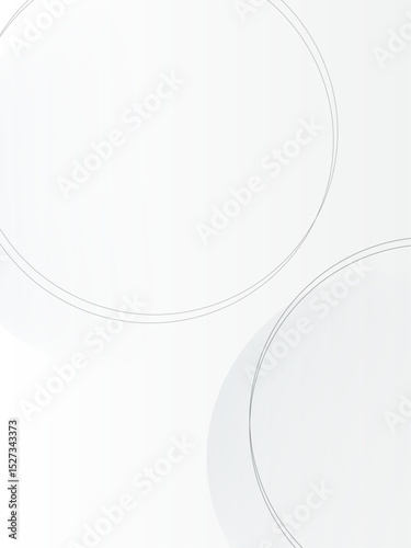 white background vertical. geometric circle design. template layout on screen device.