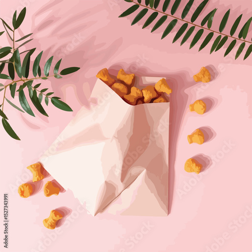 empty packet for mock up