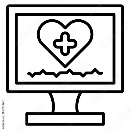 Heart Rate Vector Icon