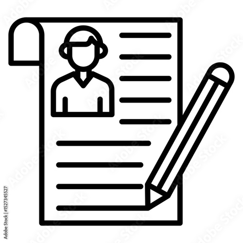 Curriculum Vector Icon