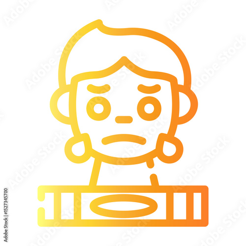 drama book Line Gradient Icon