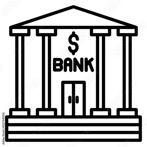 Bank Vector Icon