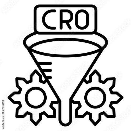 Conversion Rate Optimization (CRO) Vector Icon