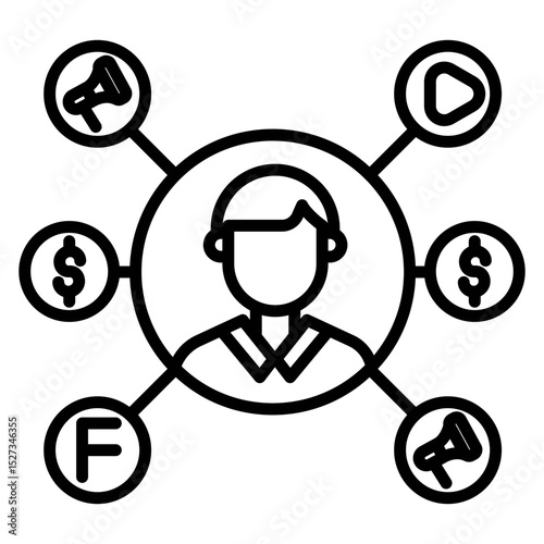 Affiliate Marketing Vector Icon