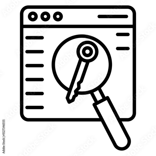 Keyword Research Vector Icon