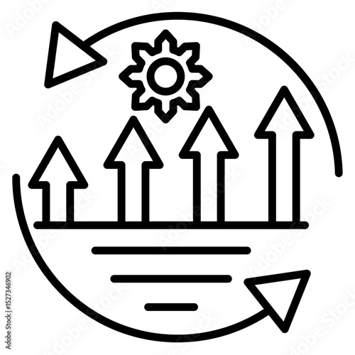 Continuous Improvement Vector Icon