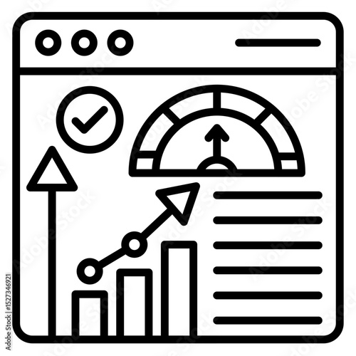 Performance Indicator Vector Icon