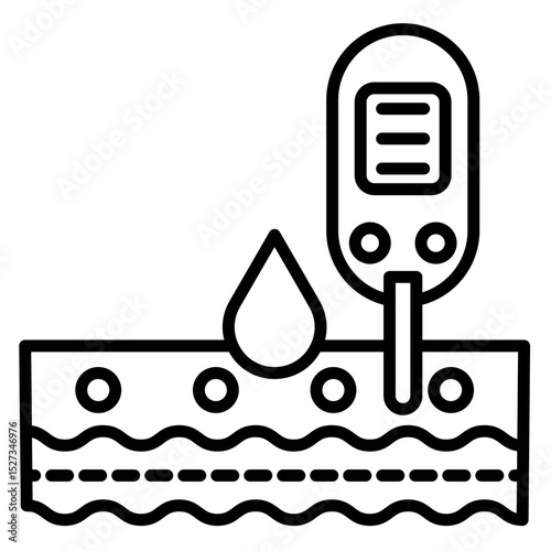 Cholesterol Test Vector Icon