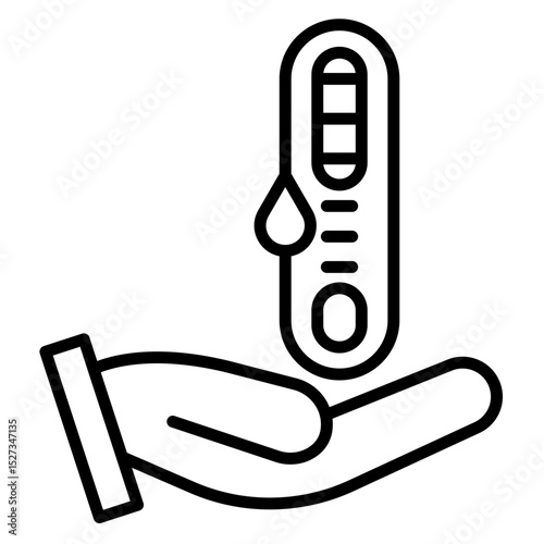 Rapid Strep Test Vector Icon