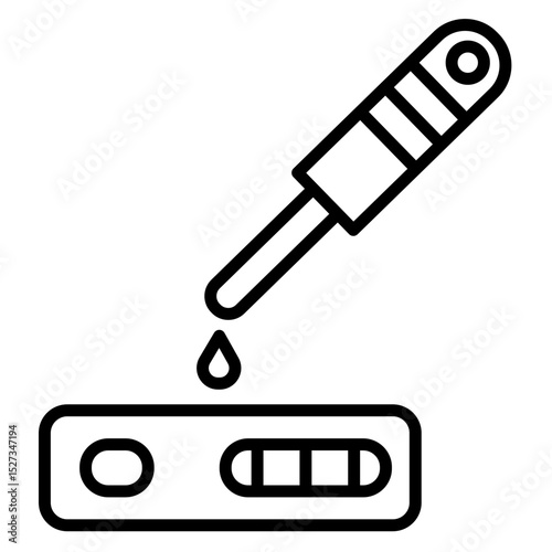 Antibody Test Vector Icon