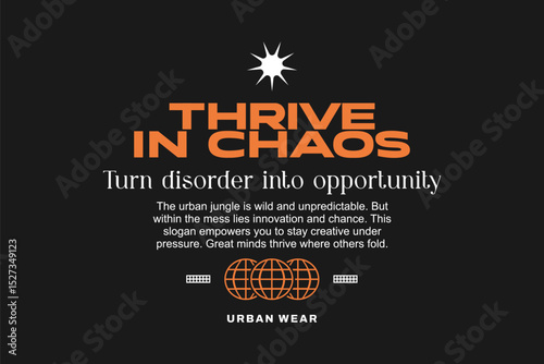Simple urban typography for motivational quote t-shirts. Designed for print-ready inspirational posters. Minimal urban design. Artistic, fashion-forward typography for apparel. 