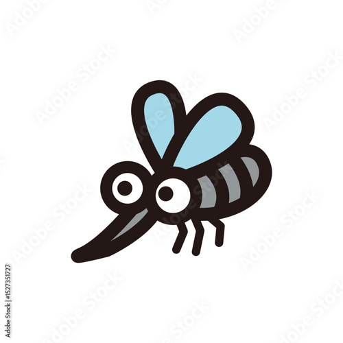 かわいらしい蚊のキャラクター