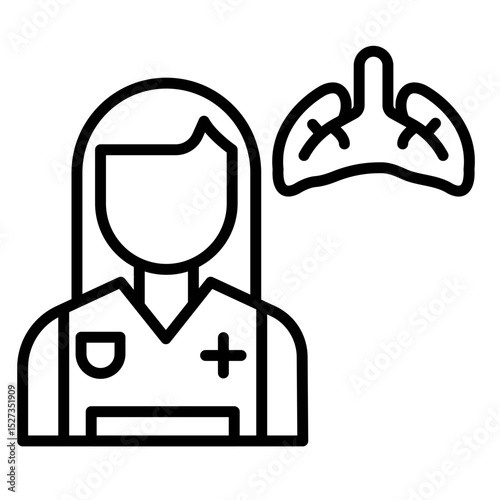 TB Doctor Vector Icon
