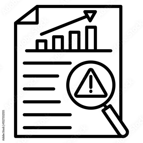 Risk Analysis Vector Icon