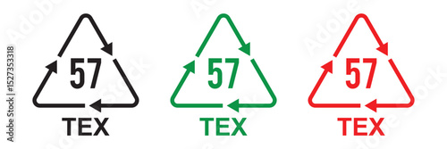 Recycling codes for plastic. Set of plastic recycling codes applied to packaging. Icon of pp, pet, hdpe, code, ldpe and pvc. Triangle logos for safety and ecology. Vector illustration in eps 10.