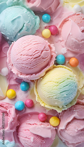 colorful ice cream