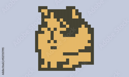 Guinea pig dot illustration1 -pixel art-