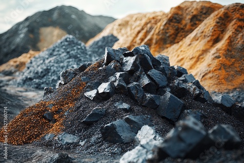 Wallpaper Mural Piles of Mined and Refined Rare Earth Elements Torontodigital.ca