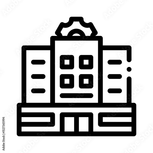 business center line icon