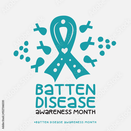 Batten Disease Awareness month, Vector Illustration Awareness Design.
