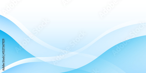 Modern white wavy glowing lines on a blue background. Futuristic digital high-technology pattern design abstract